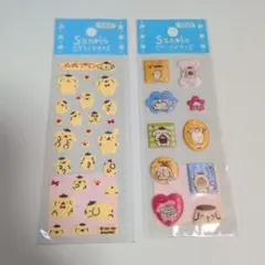 サンリオ　ポムポムプリン　シール　ふわふわ　2メンチェンジ　ステッカー　レア