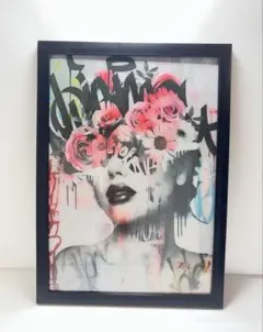 【A4フレーム付き】海外 アート ポスター　d