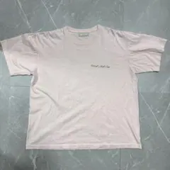 WIND AND SEA Tシャツ XL ビッグシルエット バックロゴ ピンク色