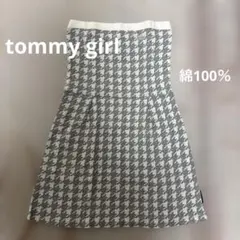TOMMY GIRL ハウンドトゥース柄 チューブトップ ミニワンピースのサムネイル