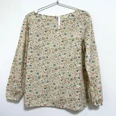 【グランプリュム　クーポール】花柄長袖ブラウス