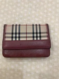 BURBERRY 長財布 ノバチェック ボルドー - メルカリ