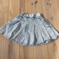 LOWRYS FARM デニムプリーツスカート 140-150cmのサムネイル