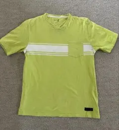 GAP KIDS Vネック Tシャツ ライムグリーン 160