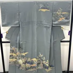 お値下げ】正絹 訪問着 袷 駒刺繍 金彩 - メルカリ