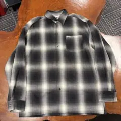 【良品】CALTOP キャルトップ チェック ネルシャツ グレー Lのサムネイル