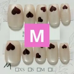 【M】ネイルチップ 韓国 ワンホン ちゅるん 量産 マグネット 水光 スナ系