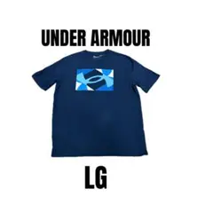 【アンダーアーマー】美品　半袖Tシャツ　ネイビー　スポーツウェア　LG