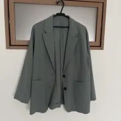 GLOBAL WORK グレー テーラードジャケット L