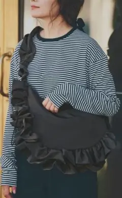 GLOBAL WORK 高山直子さんコラボ/撥水フリルショルダー/EiiS/