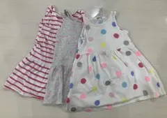 H&M 女の子ワンピース ベビー 90cm 夏服 3着セット