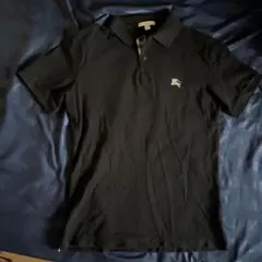 BURBERRY BRIT 黒 ポロシャツ Pサイズ　S コットン100%