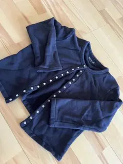 agnès b. ブラック　長袖　カーディガン T2