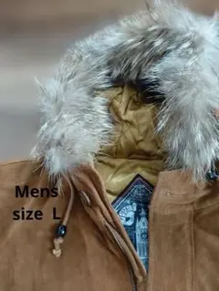 ブラウン レザー ジャケット アウターリアルファー付き Mens メンズアウター