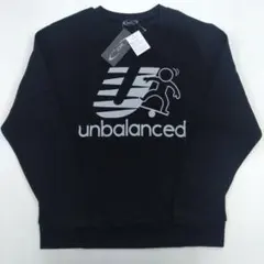 新品タグ付き　黒　アンバランス　おもしろスウェットトレーナー　Mサイズ