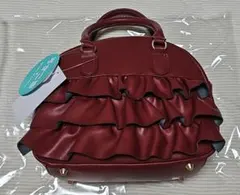 しまむら うさこま フリル 2way バッグ ハンド ショルダー ワイン 