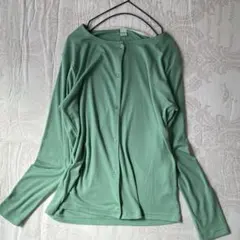 ミントグリーン カーディガン トップス レディース Lサイズzakanaka