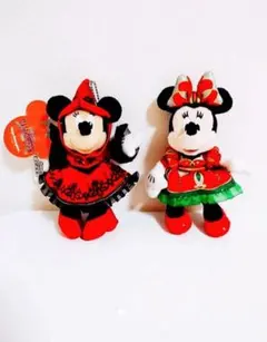 ミニーちゃん　ぬいぐるみバッジセット