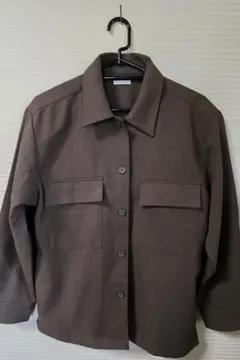 GU リラックスフィットCPOシャツ ダークブラウン Sのサムネイル
