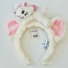 マリーちゃん　おしゃれキャット　カチューシャ　ぬいぐるみ付き　香港ディズニー