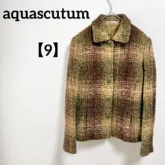aquascutum 【9】多色ツイードジャケット オフィスカジュアルのサムネイル
