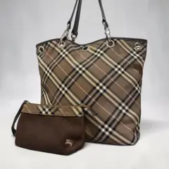 ✨美品 BURBERRY BLUE LABEL トートバッグ A4収納 本革 - メルカリ