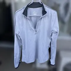 美品Nike ハーフジップ 長袖 トップス Mグレー　スポーツウェア