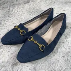 green label relaxingビットローファー　フラット スエード23