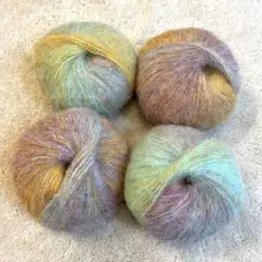 グラデーションアルパカモヘア　パステル