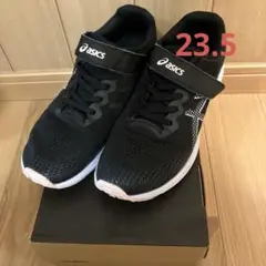 asics キッズ スニーカー 23.5cm ブラック