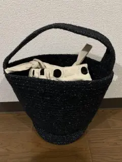 ＊黒のストローかごバッグ＊
