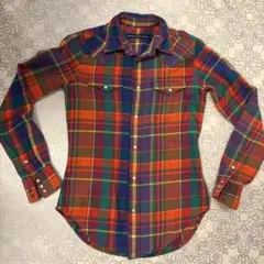 RALPH LAUREN SPORT チェック柄 ウエスタンシャツ