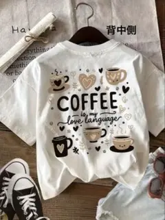 COFFEE Tシャツ バッグプリント　JAPANサイズ2XL バックプリント