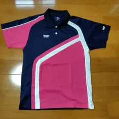 TSP ポロシャツ Mサイズ ネイビー/ピンク