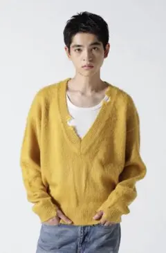 Toironier mohair v neck knitのサムネイル