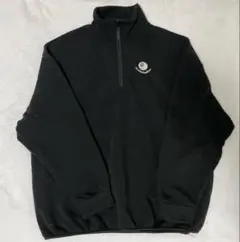 黒 ハーフジップ オーバーサイズ