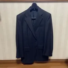 バーバリーロンドン、スーツ、Ａ4、黒、ストライプ、背あり