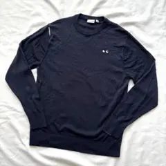 ユニクロ Anya Hindmarch クルーネックセーター ネイビー160