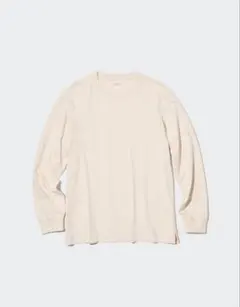 【新品】UNIQLO エアリズム　UVカットクルーネックＴ　4XL 長袖ベージュ