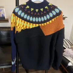sacai 21AWノルディック柄ウールニットプルオーバー 21-02610Mのサムネイル