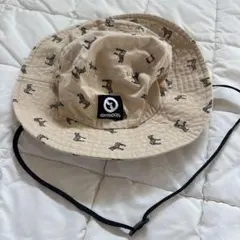 OUTDOOR シマウマ柄 ベージュハット　サイズ48 帽子　キャップ