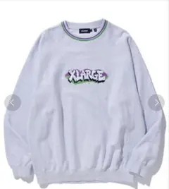 X-LARGE GRAFFITI CREWNECK SWEAT アッシュ