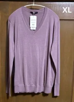 UNIQLO ユニクロ　エクストラファインメリノ Vネックセーター XL