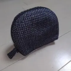 ハンドメイド ポーチ ツイード風デザイン