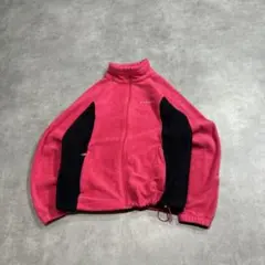 m*a様 ドローコード付Columbia フリースジャケット　　ラグラン　黒ピン