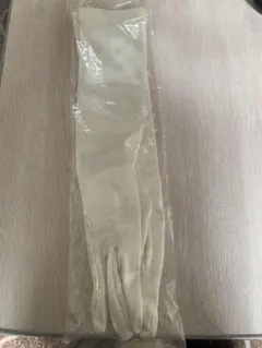 アイボリー サテン ウェディンググローブ