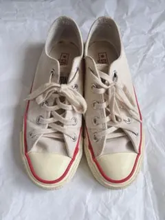 CONVERSE ALL STAR ベージュ レッドライン スニーカー 23㎝