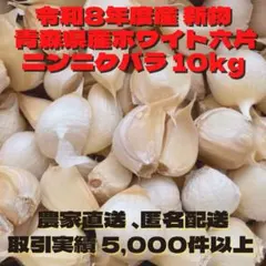 送料無料!! 2026年産 無農薬 バラニンニク 10kg ニンニク 10キロ