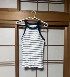 未使用　UNIQLO ストライプ キャミソール パット付き　XL