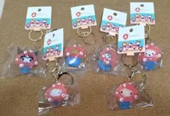 【新品未開封】関西万博サンリオミャクミャク クリアカラー キーホルダー6個セット